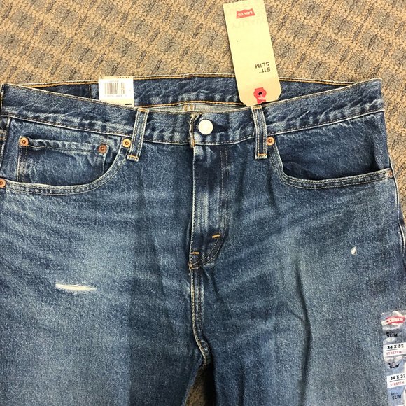 Levi's Men's 511 Slim Fit Stretch Jeans Biscuits 34x32 Pants NWT - Picture 3 of 4